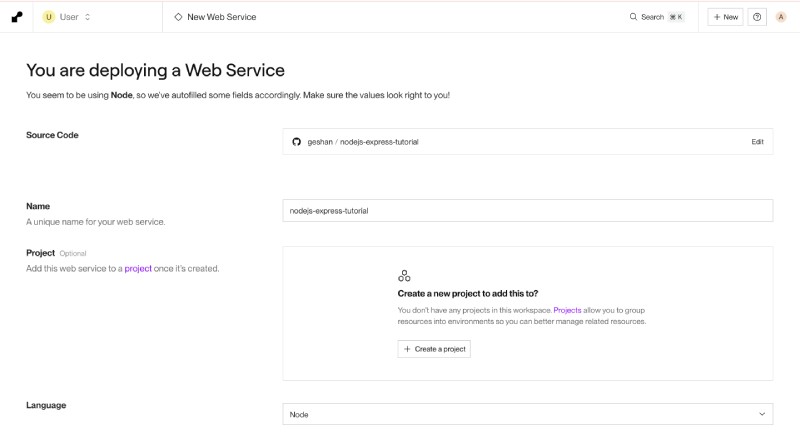Add a name for the Render web service