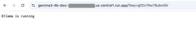 Gemma 3 running deployed with Gcloud run command