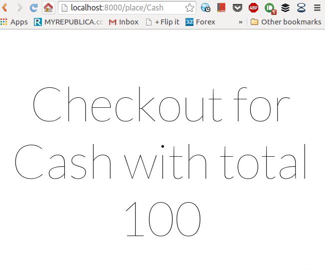 Running Laravel app with PHP server