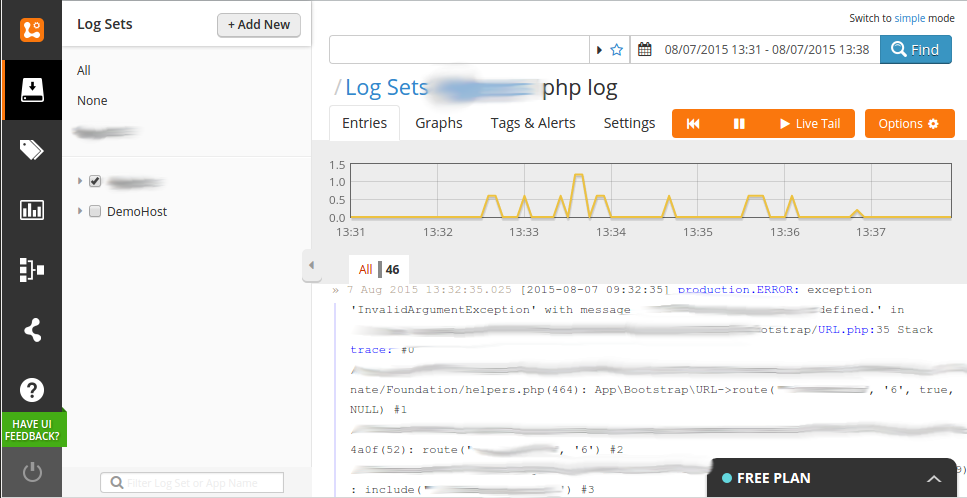 Logging to logentries.com