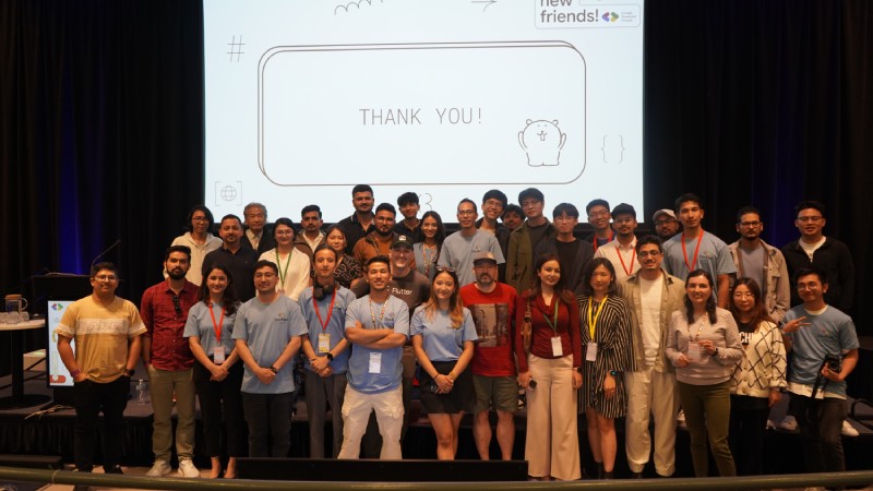 One highlight of many tech community activities, the photo is from DevFest Sydney 2024