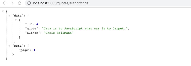 Node.js and Postgres API output with docker Redis