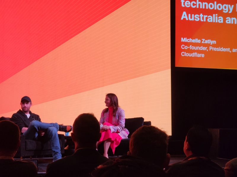 Mike Cannon Brookes at Cloudflare Connect 2023 Sydney
